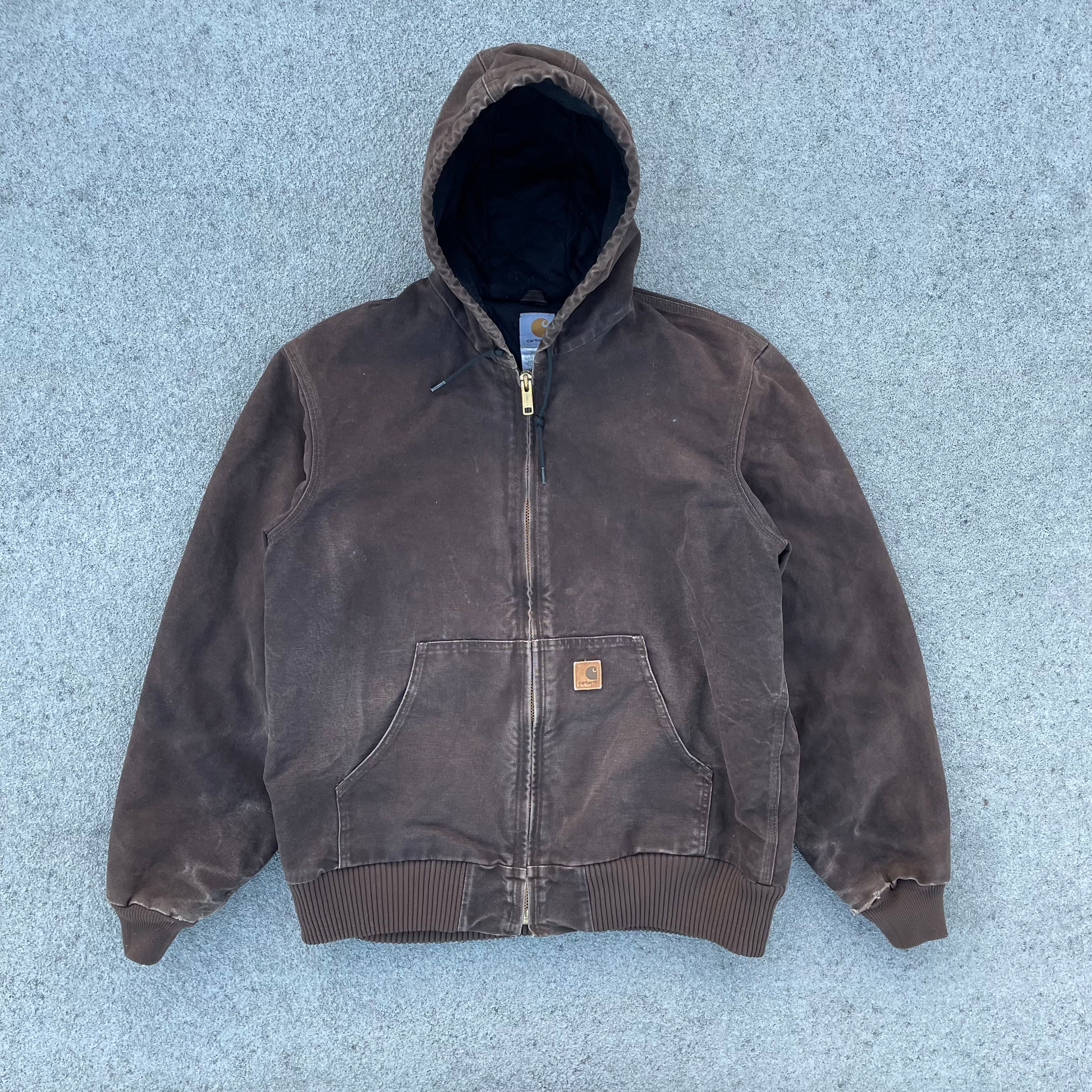 Vintage Carhartt Brown Hooded Jacket