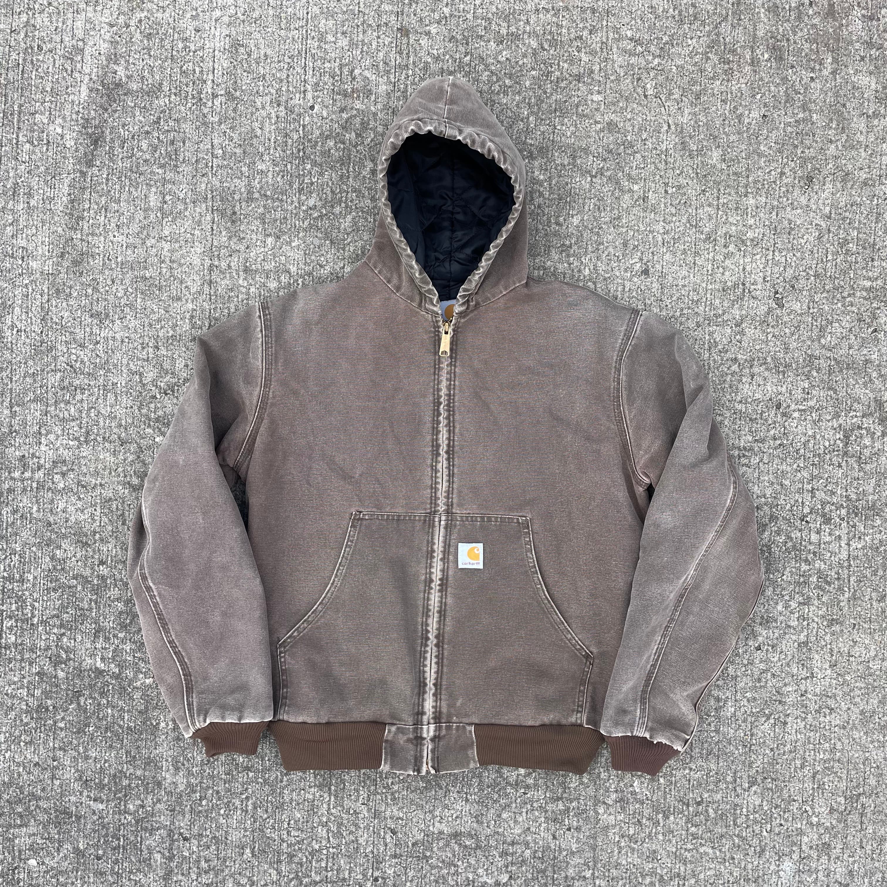Vintage Carhartt Brown Hooded Jacket