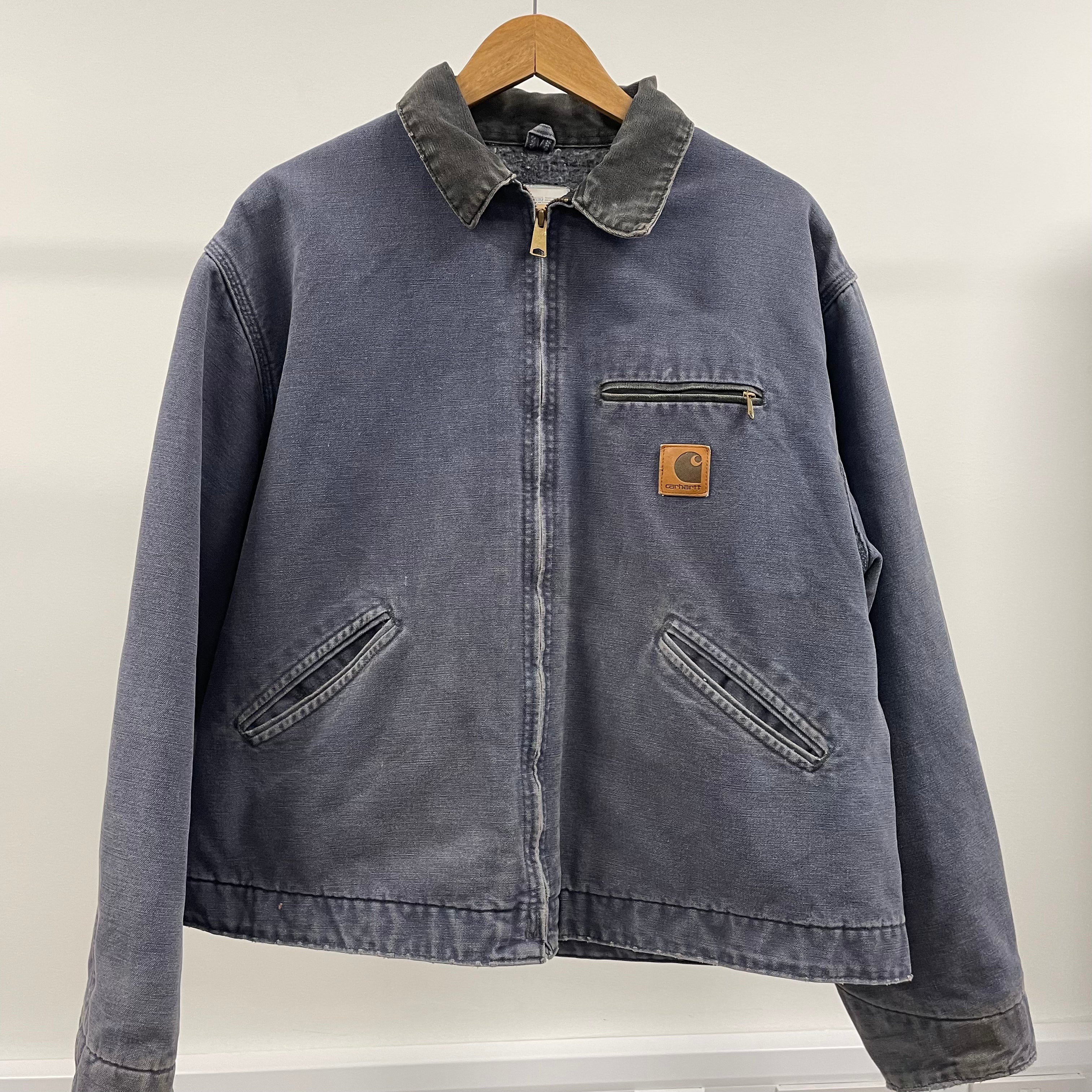 Vintage Carhartt Faded Blue Detroit Jacket