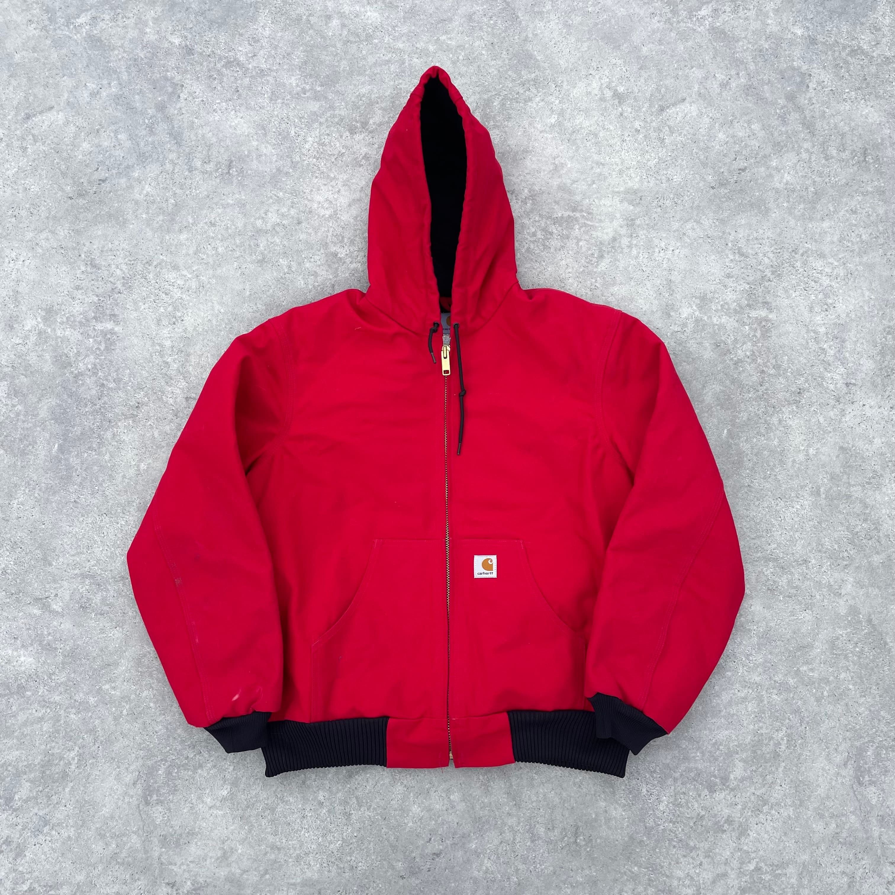 Vintage Carhartt Red Hooded Jacket