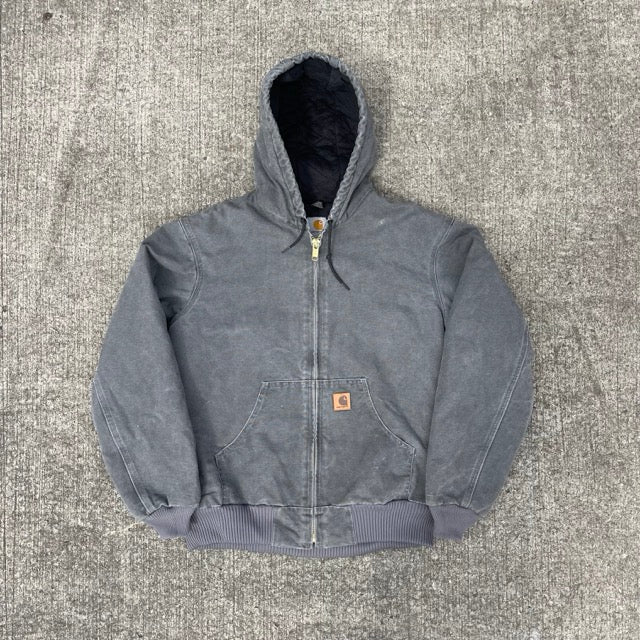 Vintage Carhartt Grey Hooded Jacket