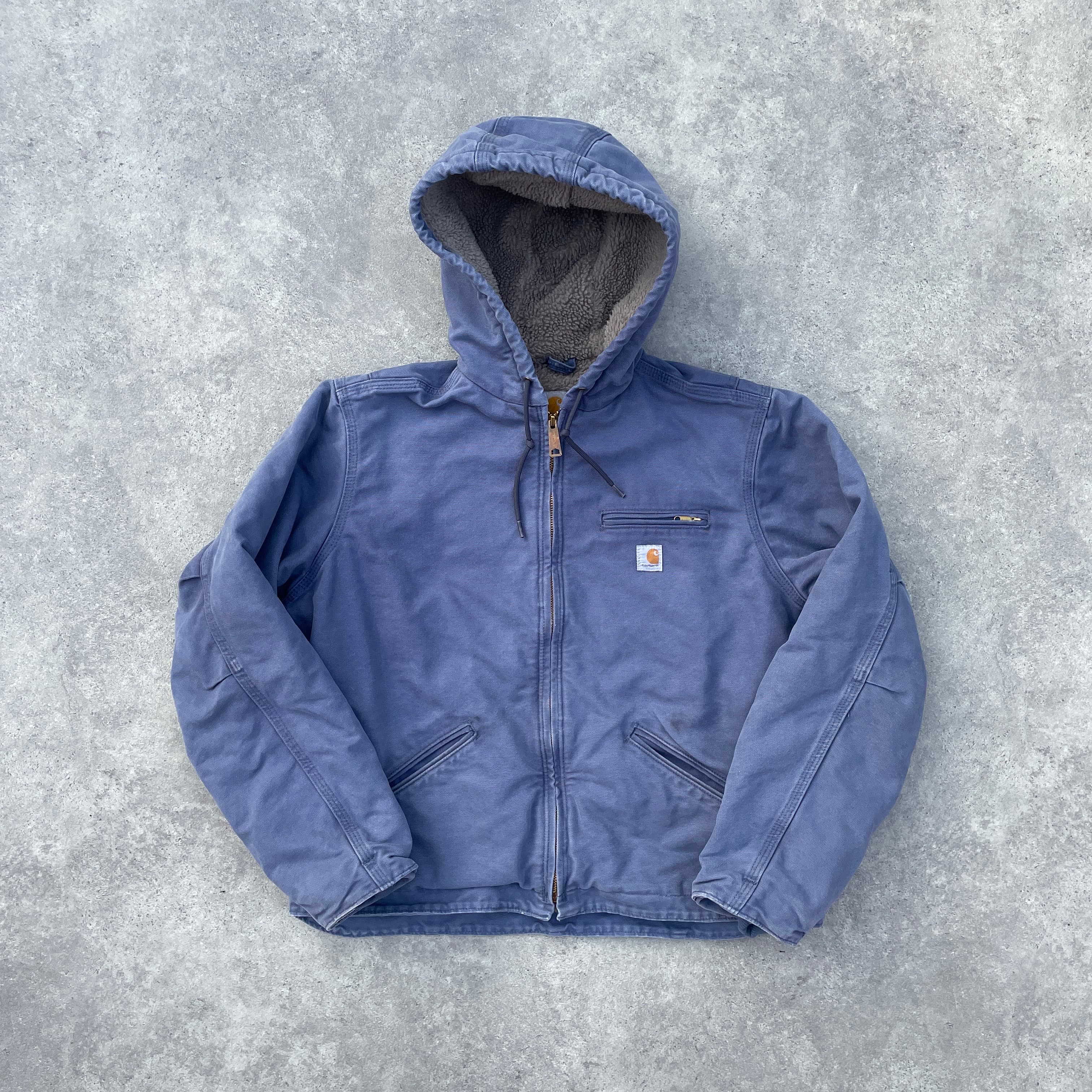 Vintage Carhartt Blue Hooded Jacket