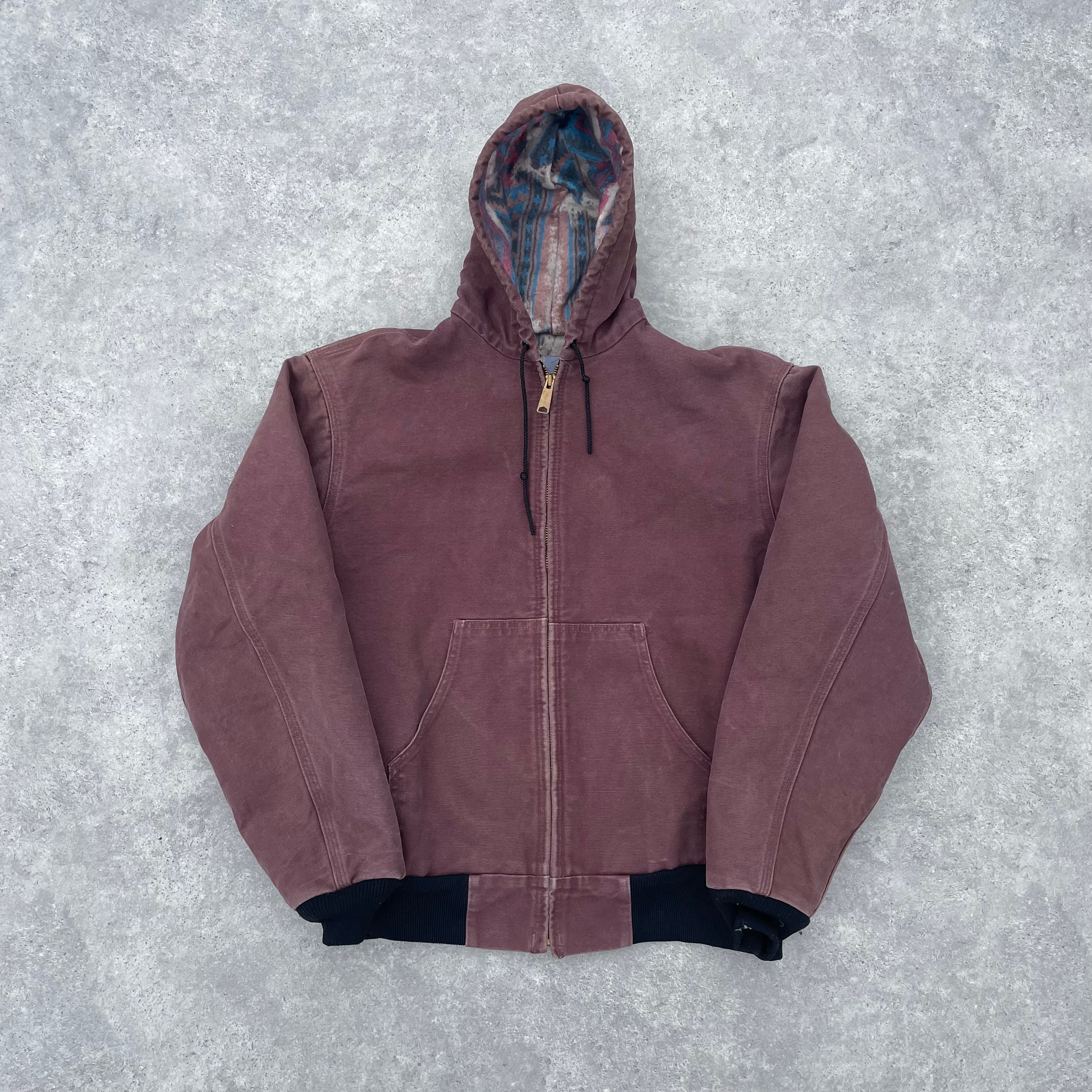 Vintage Carhartt Plum Hooded Jacket