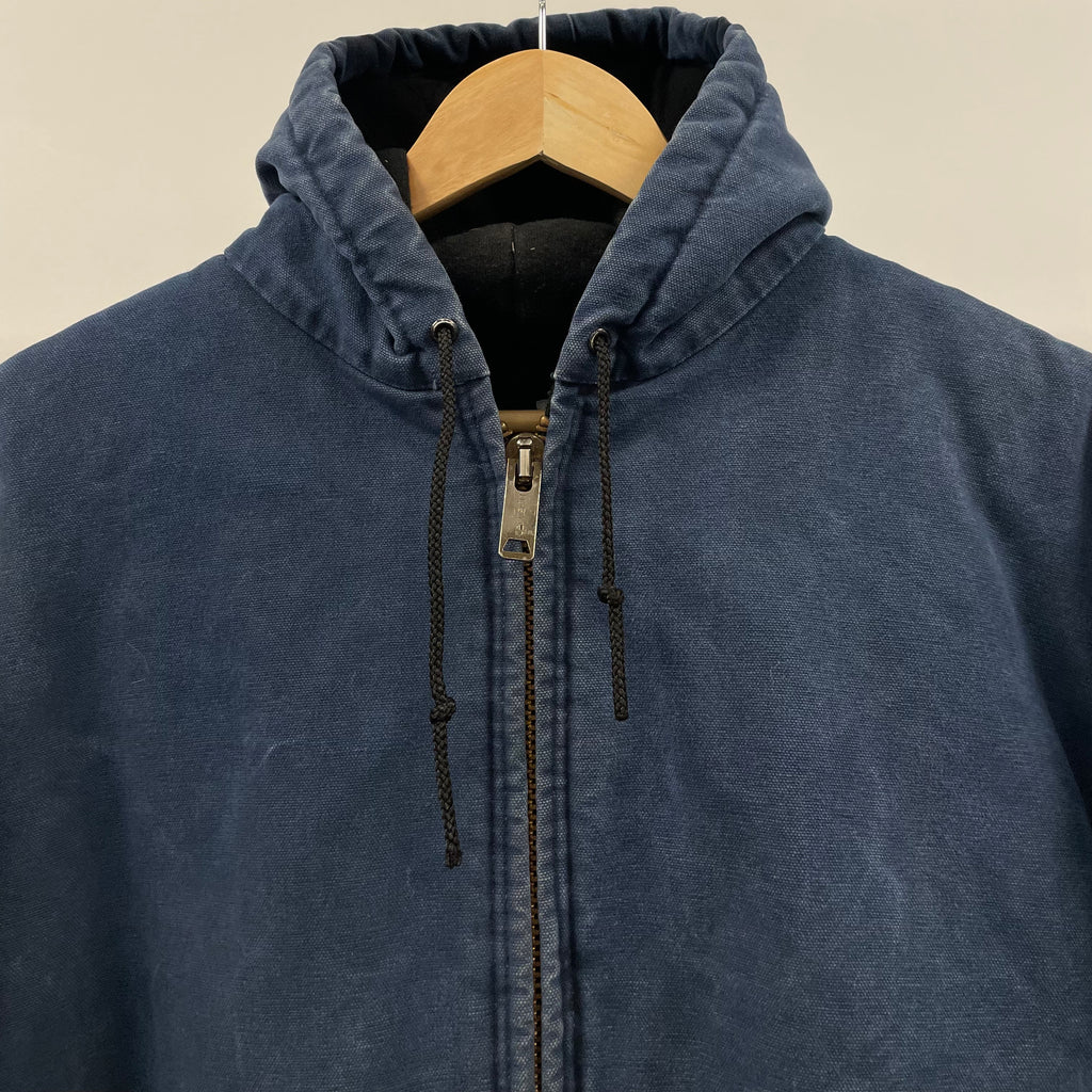 Vintage Carhartt Navy Blue Hooded Jacket