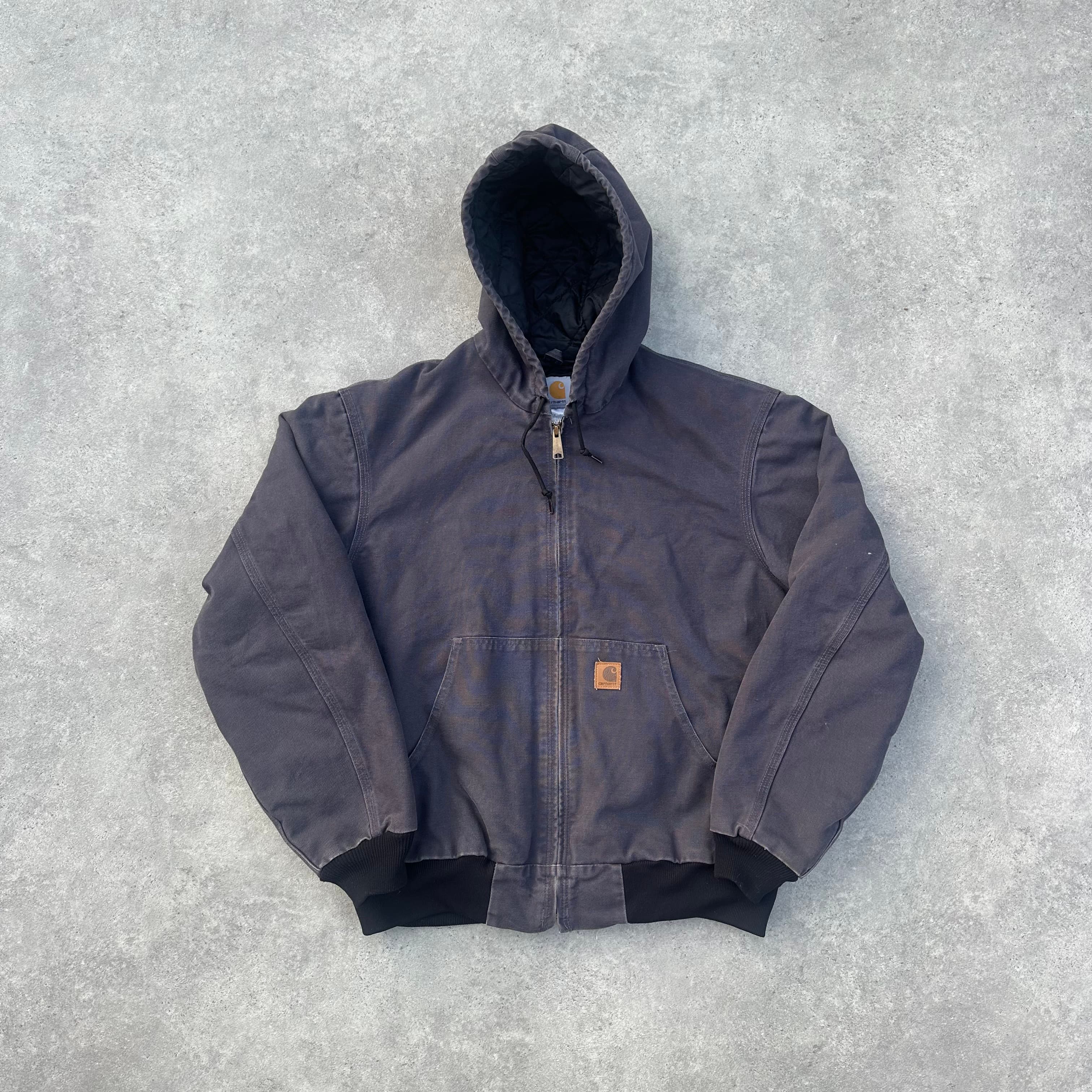 Vintage Carhartt Grey Hooded Jacket