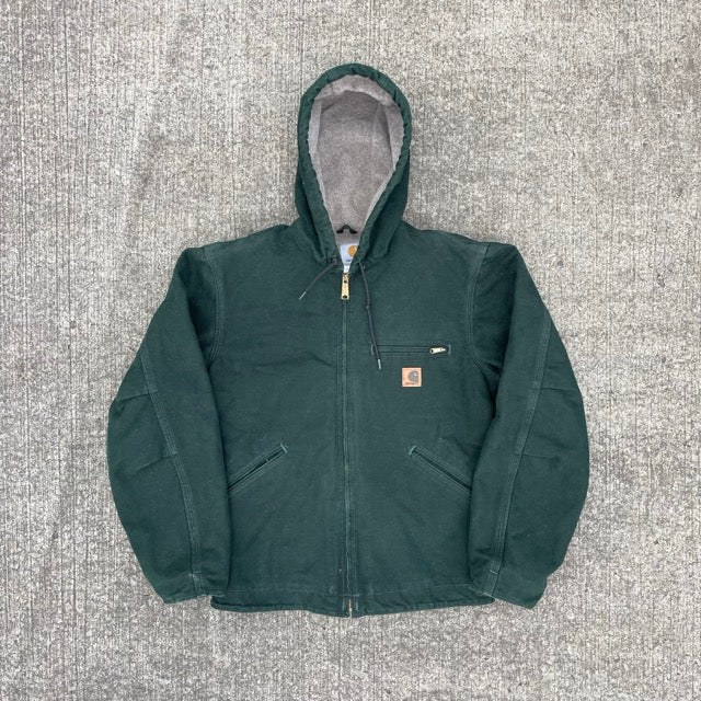 Vintage Carhartt Green Hooded Jacket