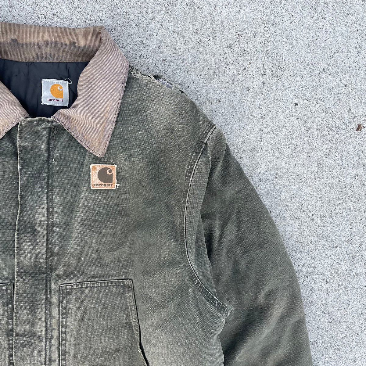 Carhartt jacket 2025 corduroy collar