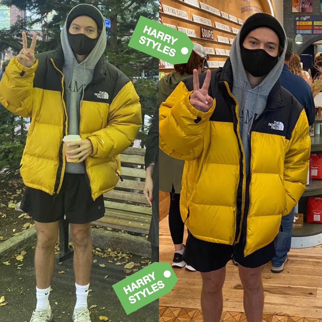 The North Face Yellow Puffer Jacket