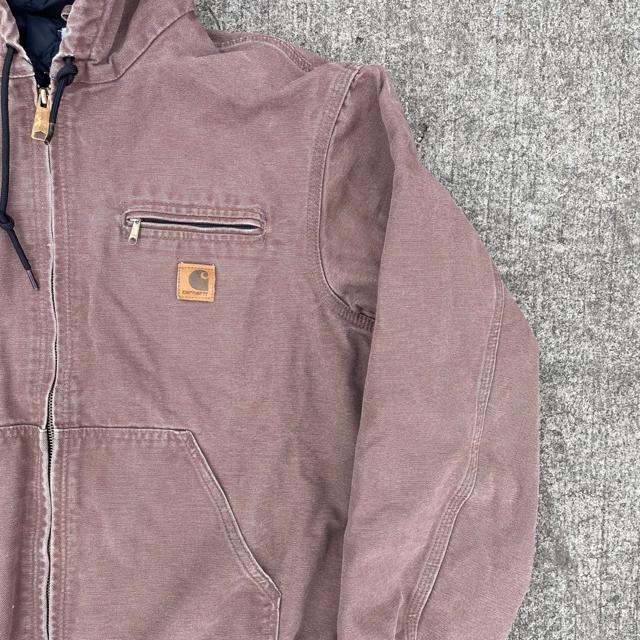 Vintage Carhartt Brown Hooded Jacket