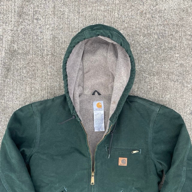 Vintage Carhartt Green Hooded Jacket