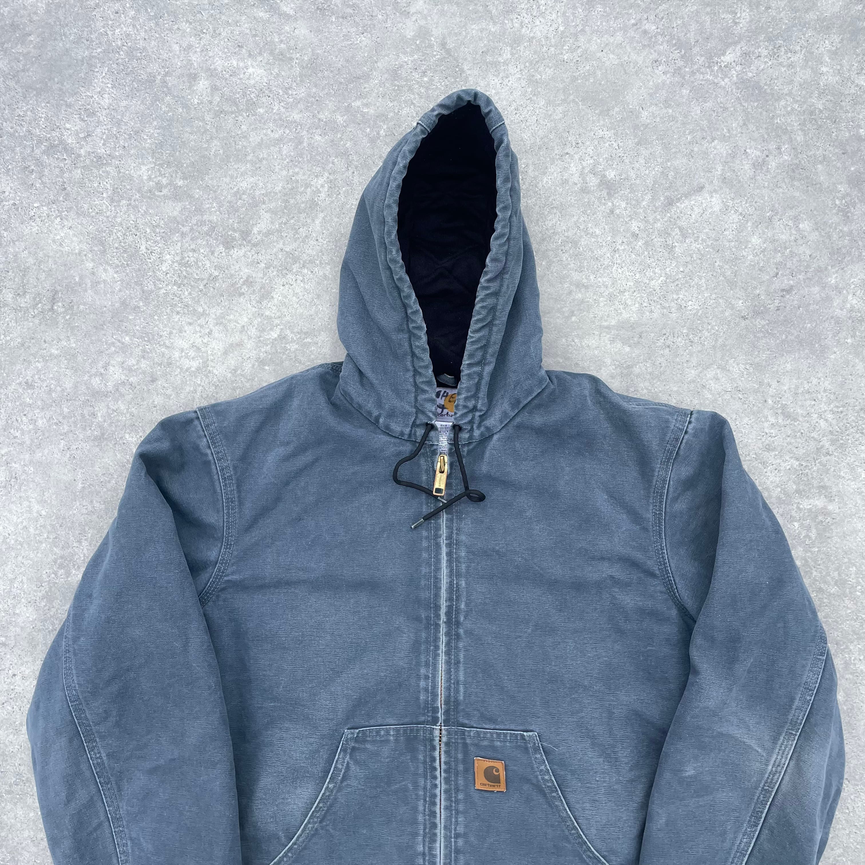 Vintage Carhartt Grey Hooded Jacket