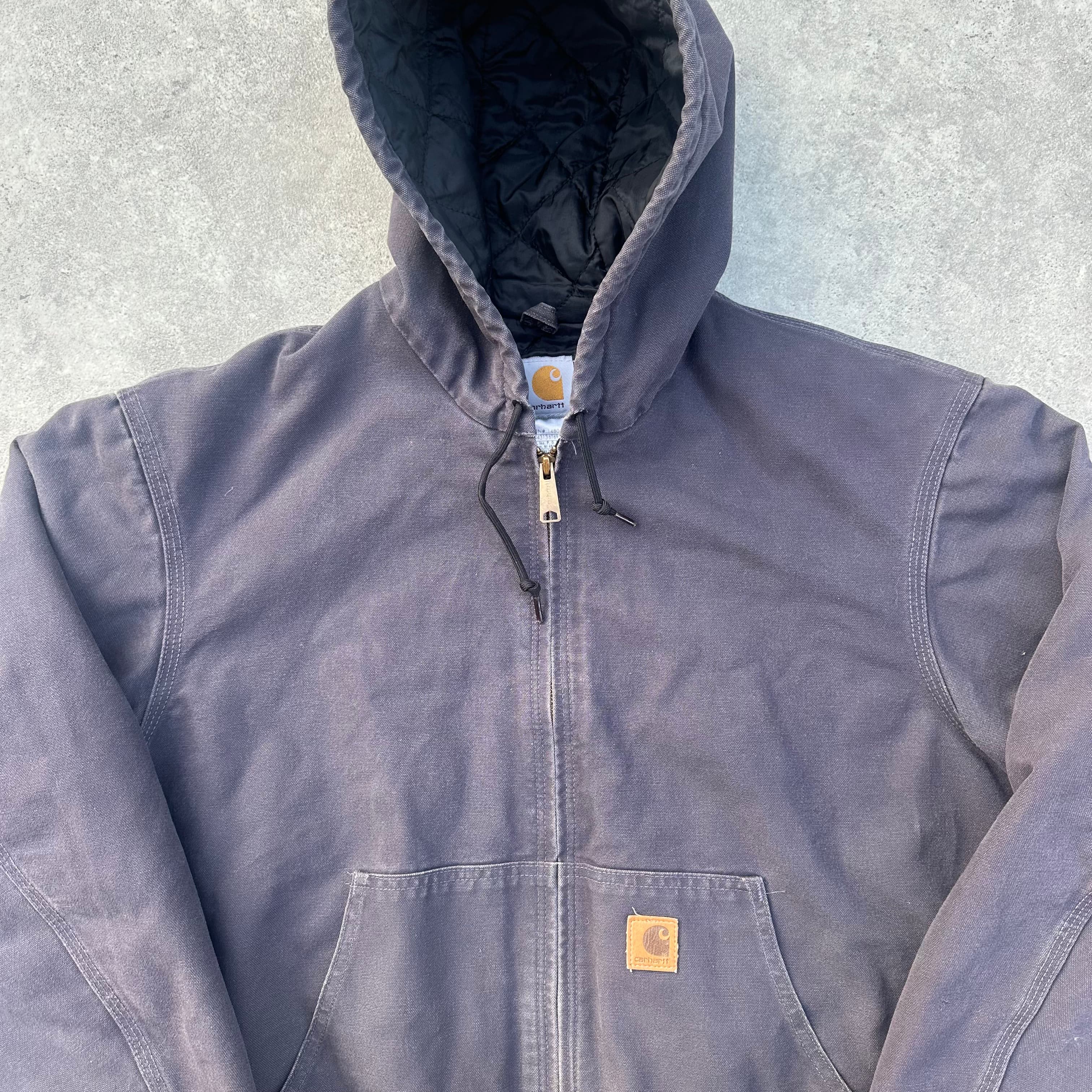 Vintage Carhartt Grey Hooded Jacket