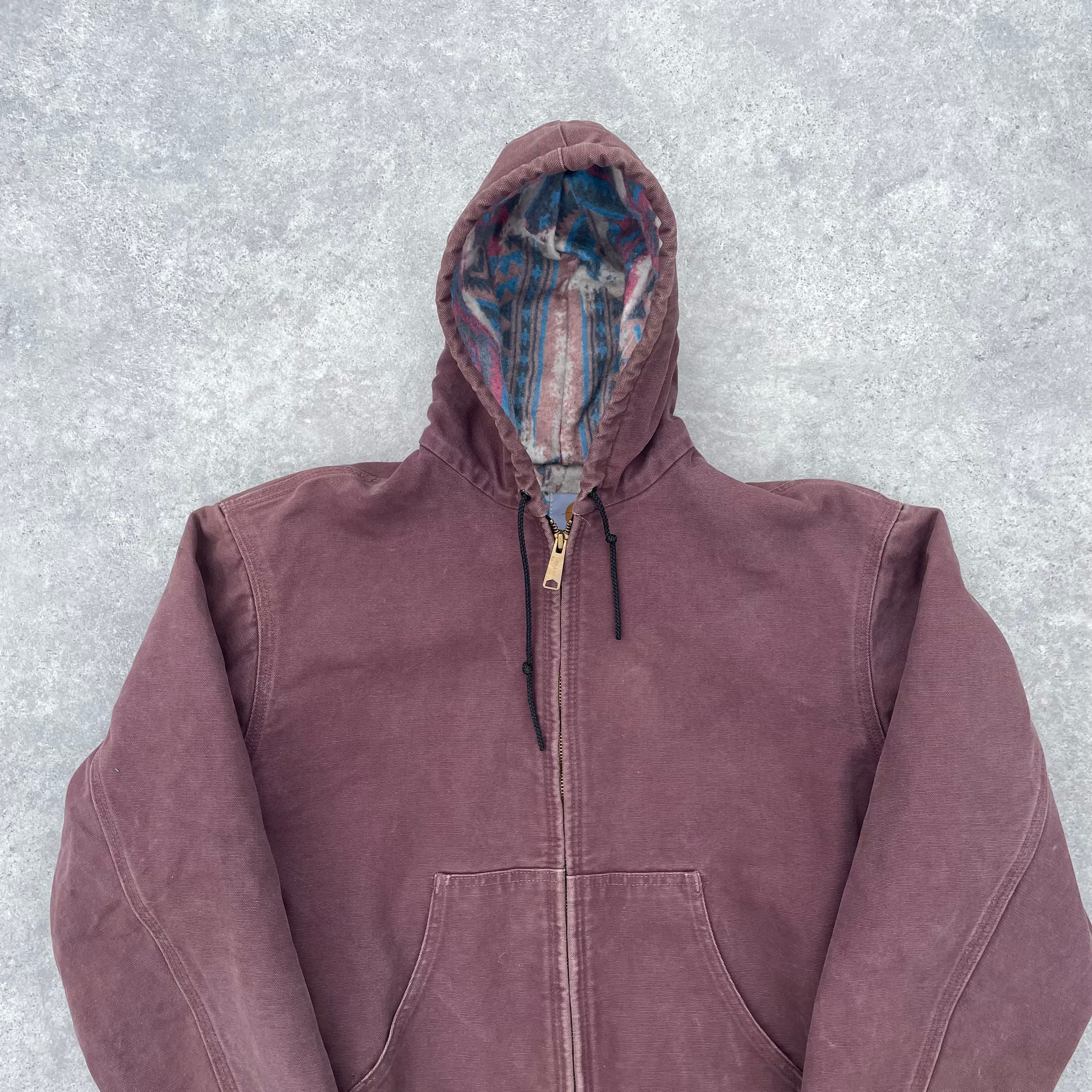 Vintage Carhartt Plum Hooded Jacket
