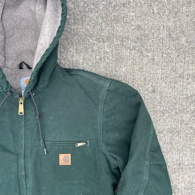 Vintage Carhartt Green Hooded Jacket