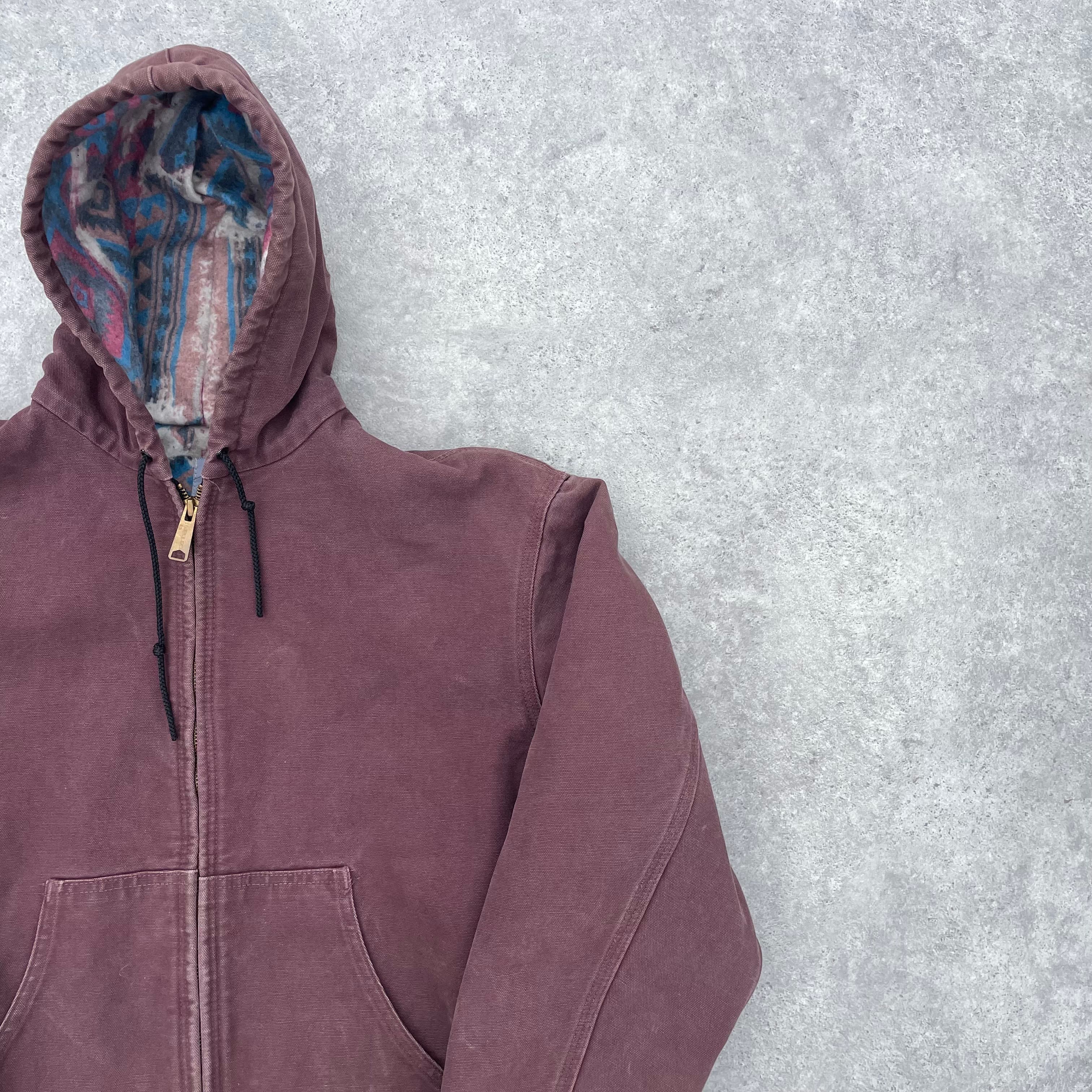 Vintage Carhartt Plum Hooded Jacket