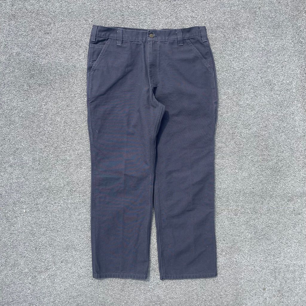 Vintage Carhartt Dark Grey / Navy Carpenter Trousers