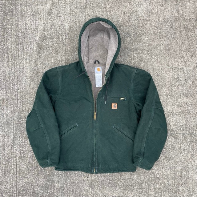Vintage Carhartt Green Hooded Jacket