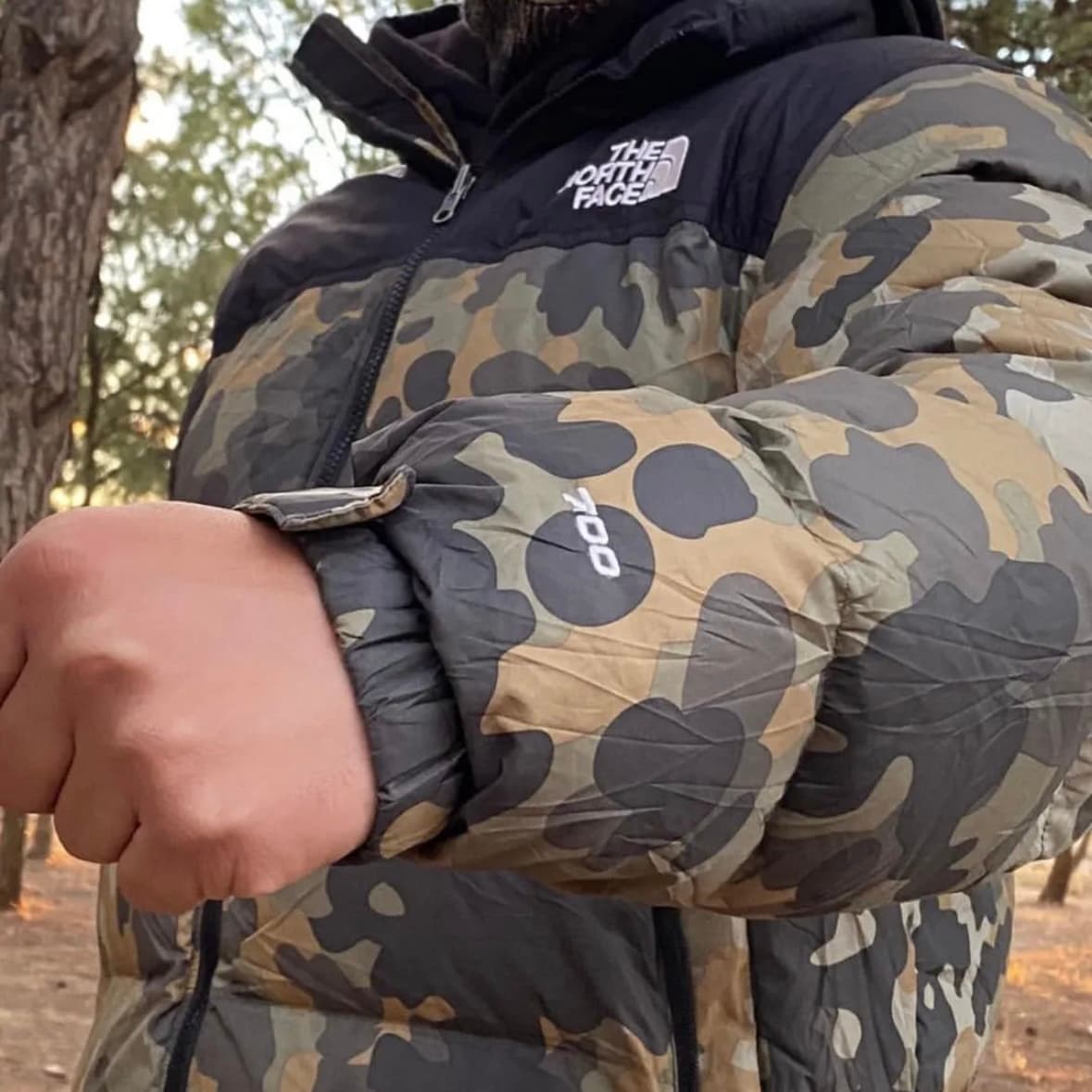 The North Face Camo Puffer Jacket