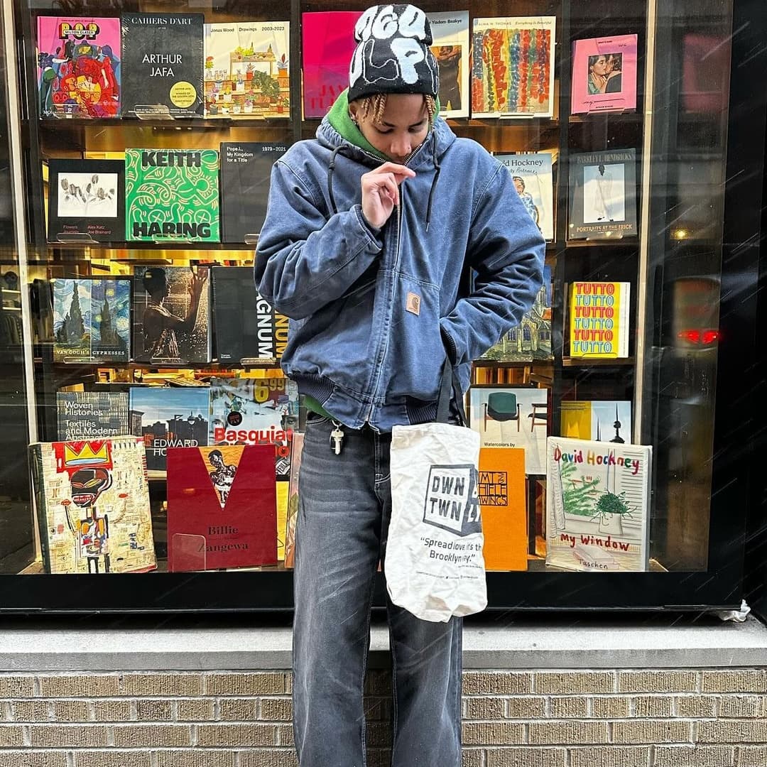 Vintage Carhartt Blue Hooded Jacket