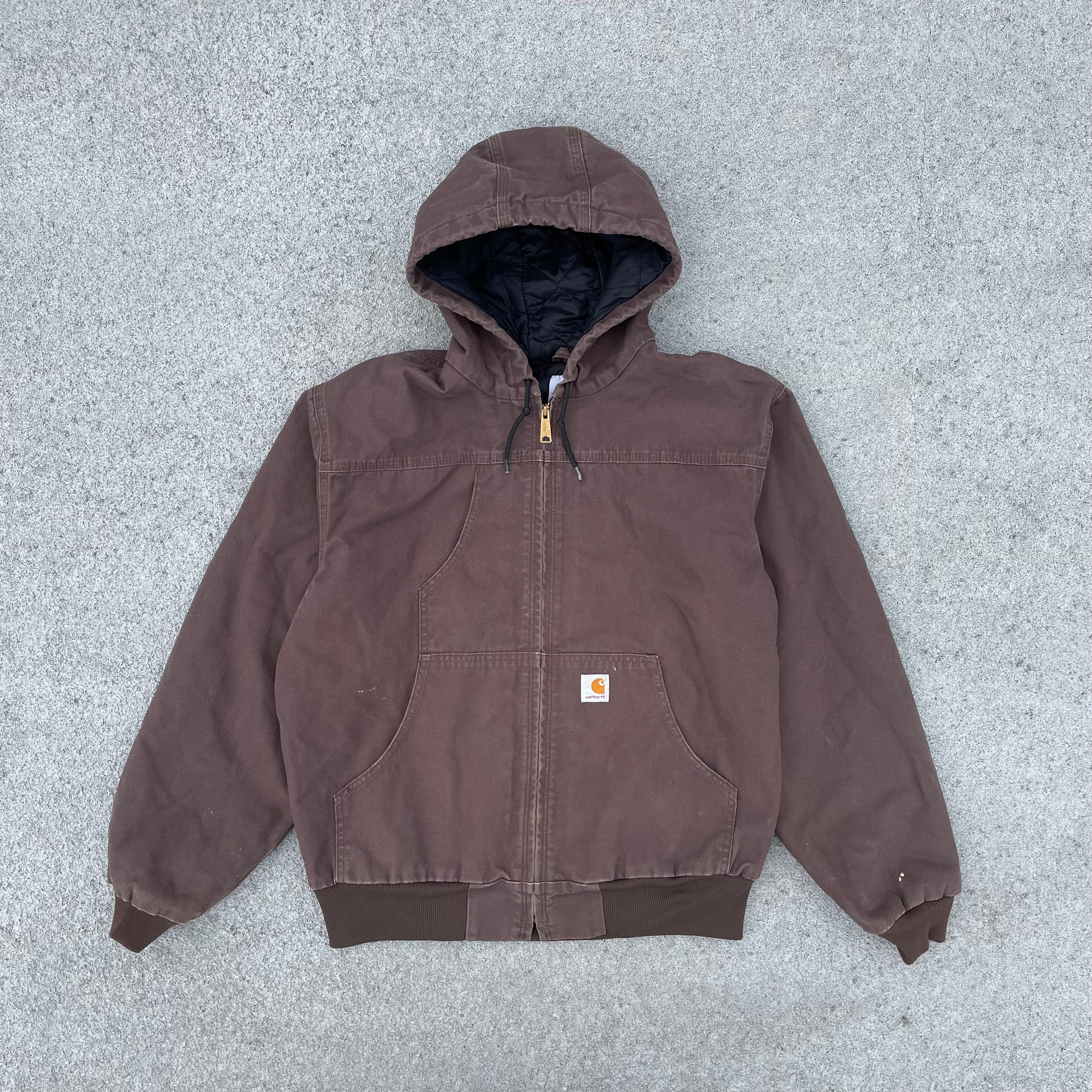 Vintage Carhartt Brown Hooded Jacket
