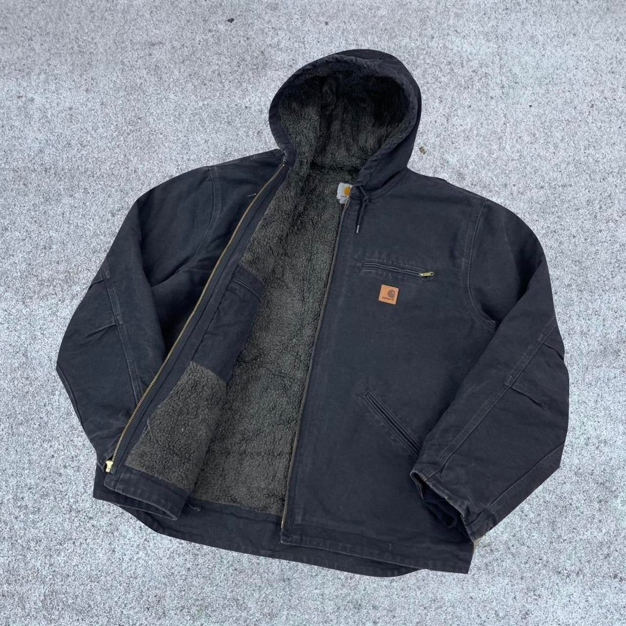 Vintage Carhartt Black Hooded Jacket