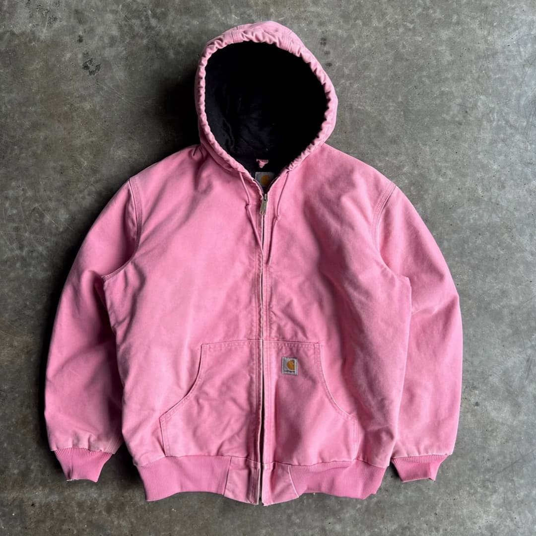 Vintage Carhartt Pink Hooded Jacket