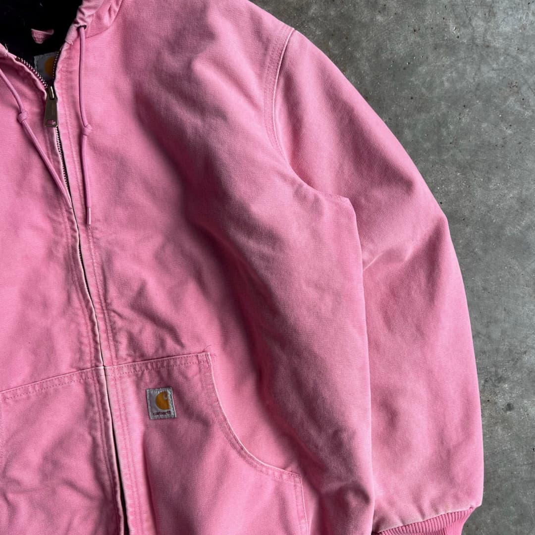 Vintage Carhartt Pink Hooded Jacket