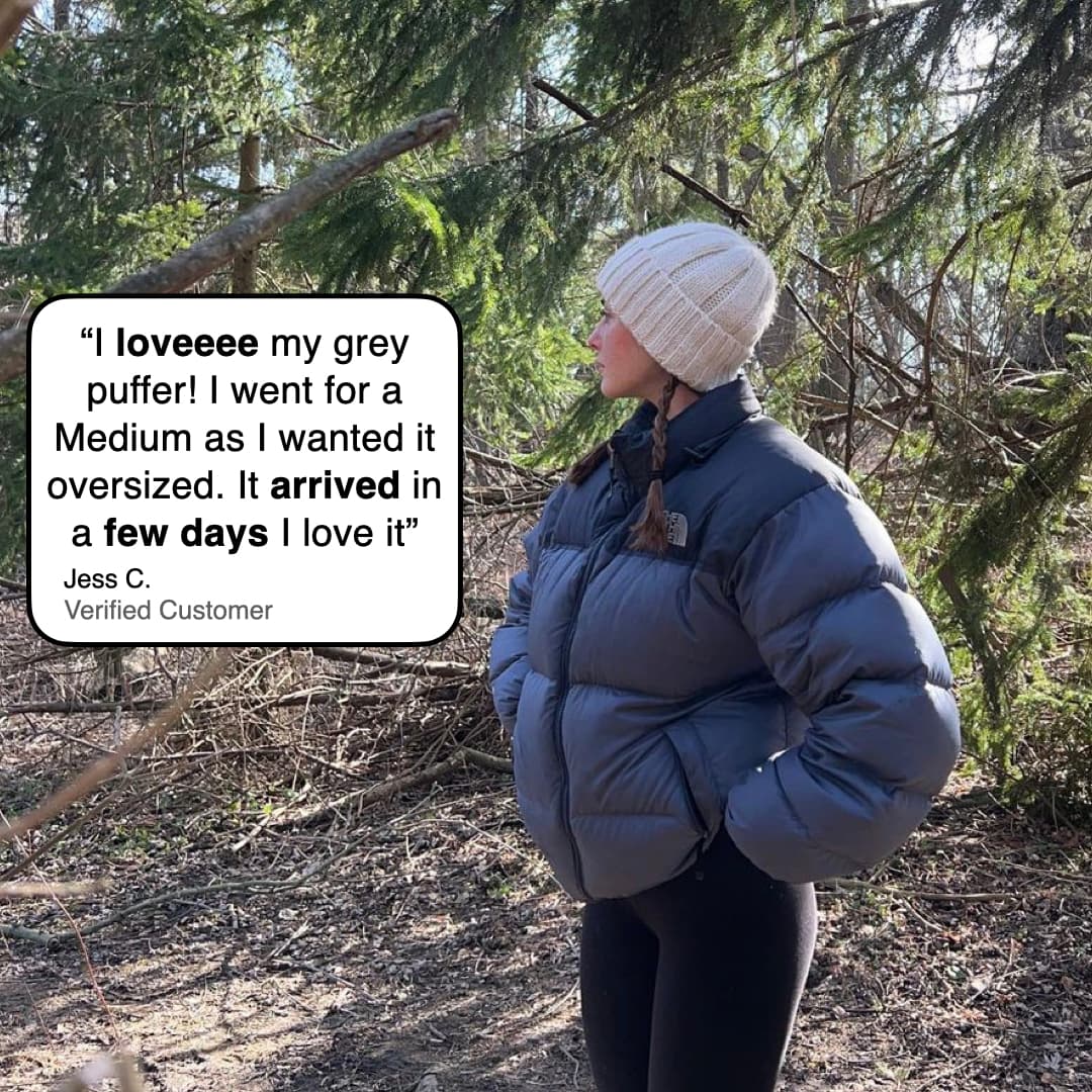 The North Face Grey Puffer Jacket