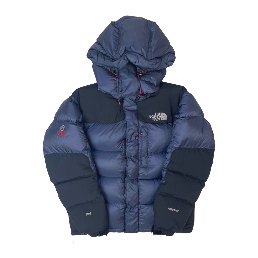 The North Face Navy Summit Series Puffer Jacket DAMAGED