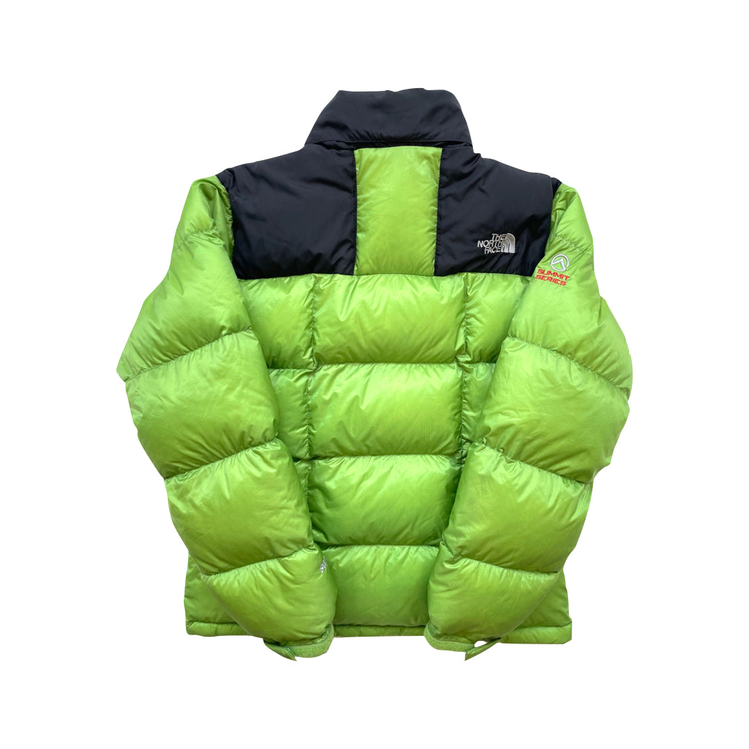 The North Face Green Lhotse Summit Series Puffer Jacket WITH STAIN