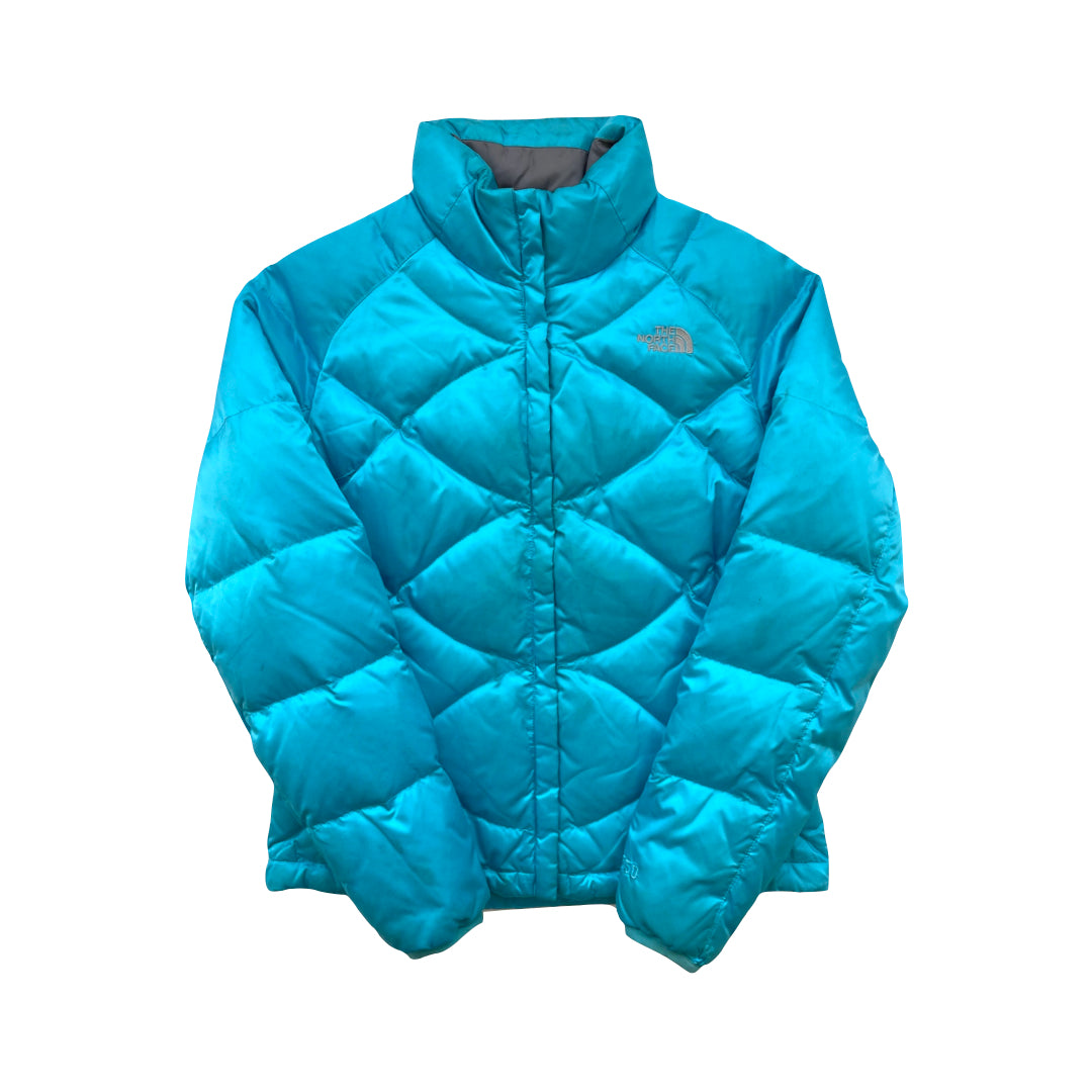 The North Face Women s Blue Quilted Puffer Jacket We Vintage