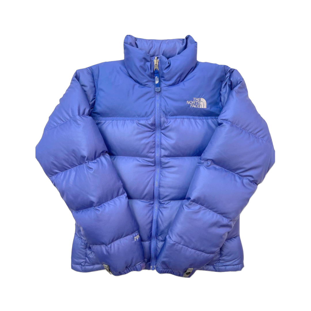 Lilac north face puffer best sale