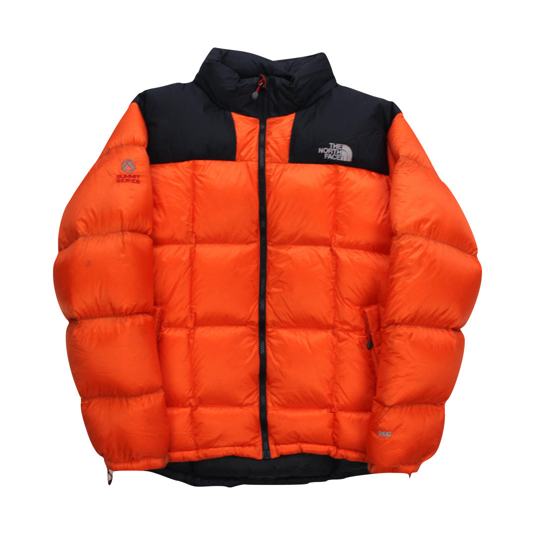 The North Face Orange Lhotse Summit Series Puffer Jacket