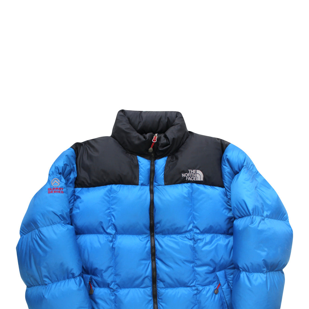 Light blue north face puffer jacket hotsell