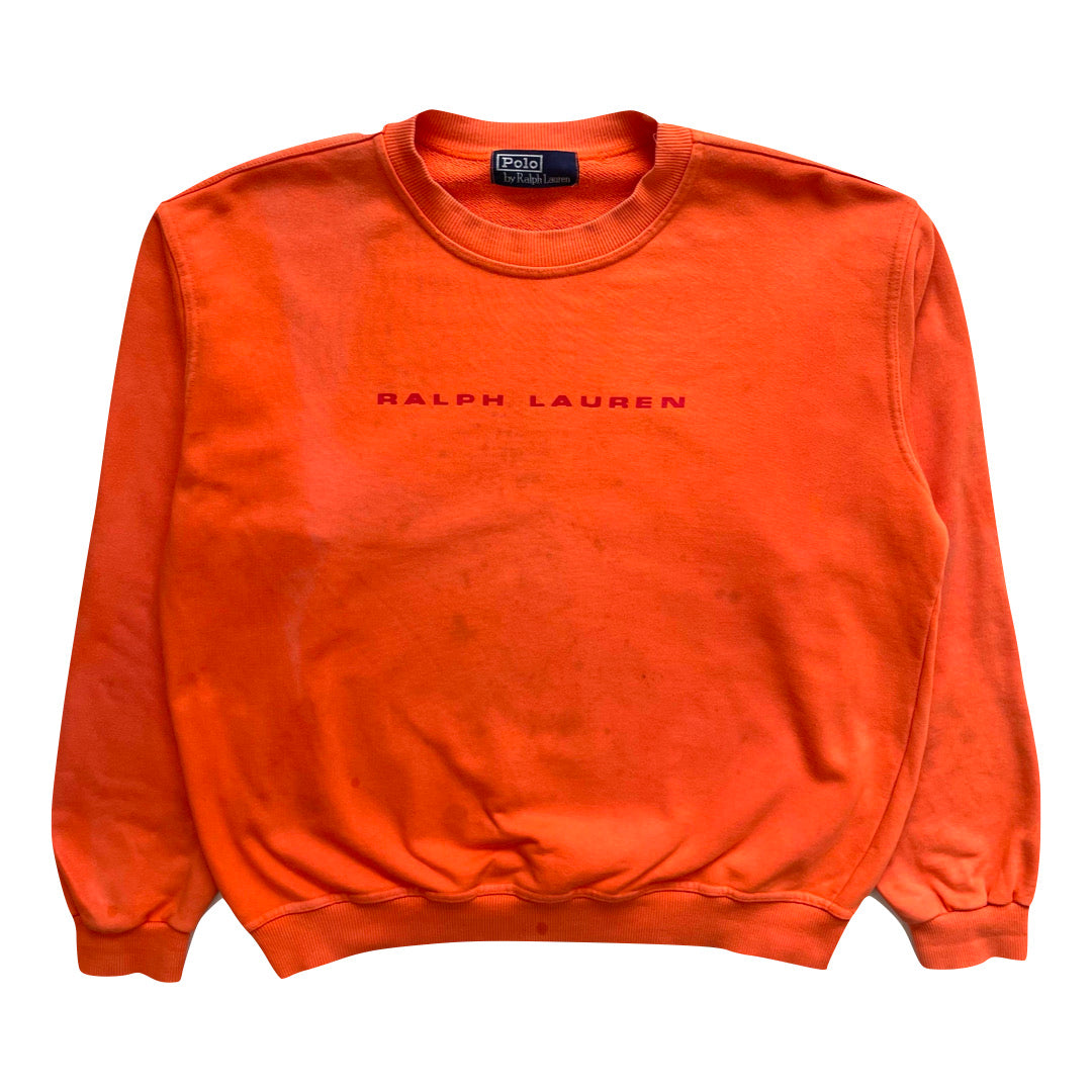 Ralph Lauren Polo Sport Orange Sweatshirt WITH MARK We Vintage