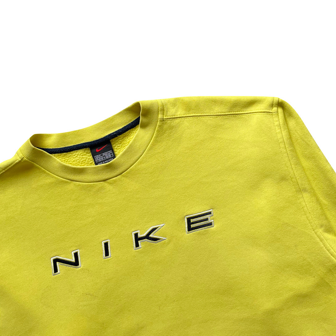 nike vintage yellow sweatshirt