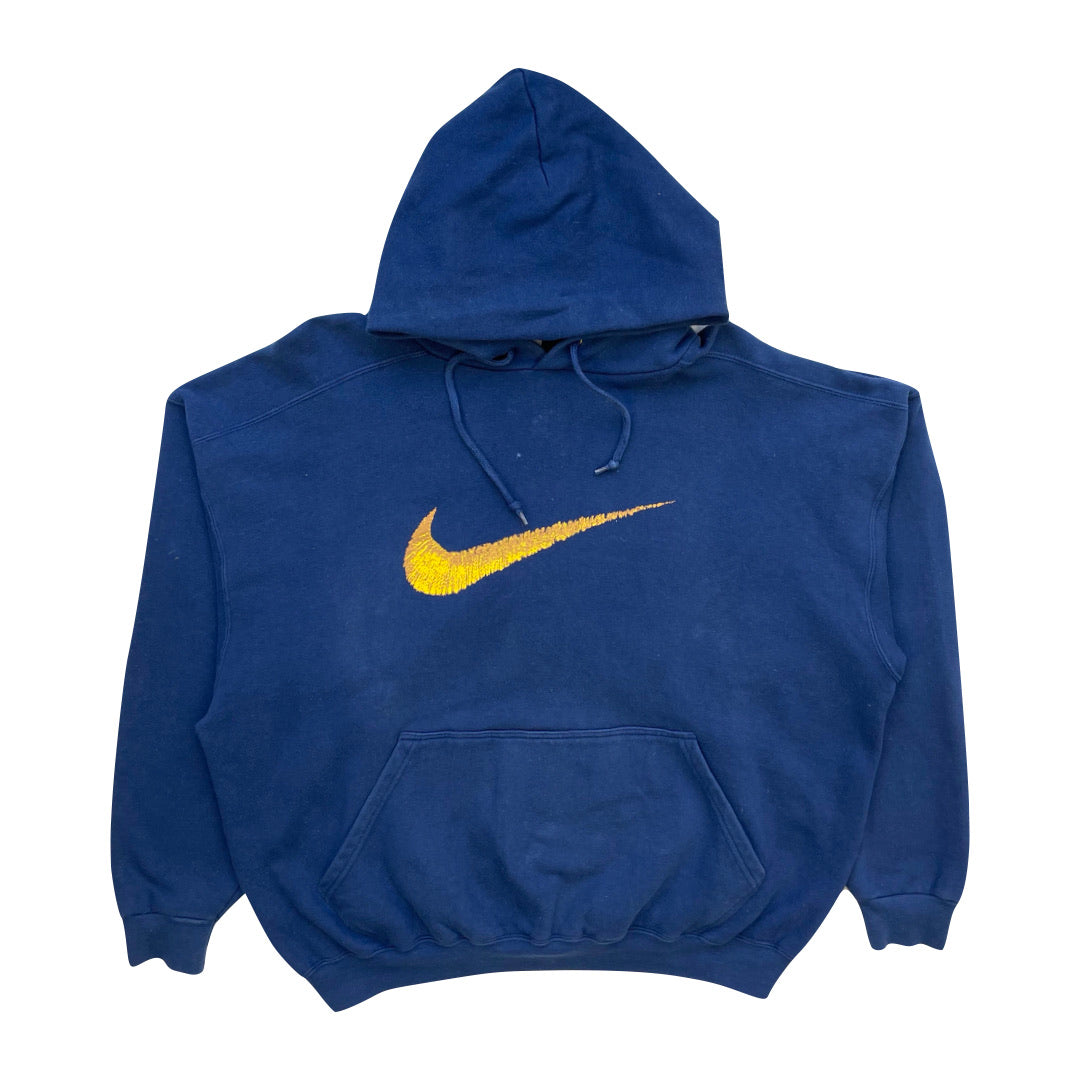 royal blue and yellow nike hoodie