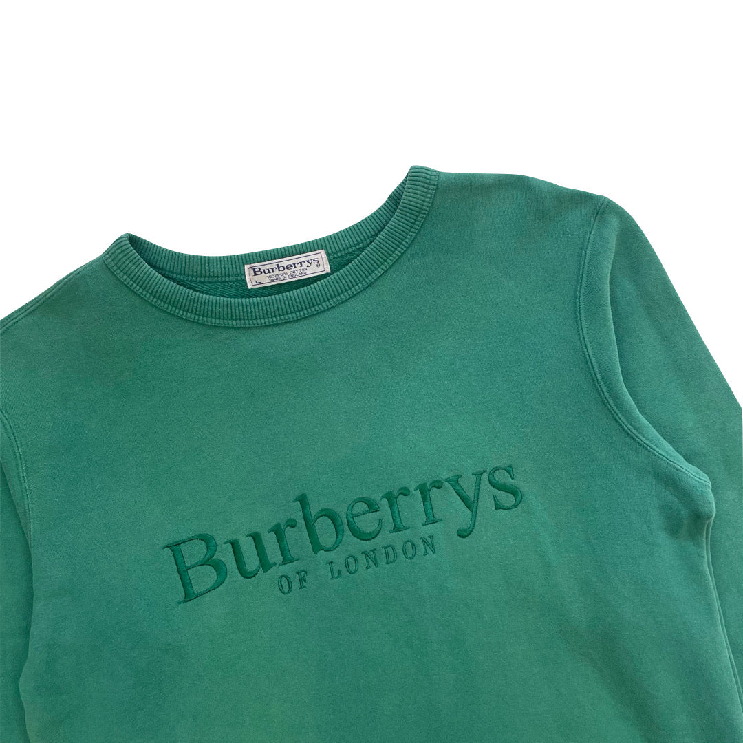 Burberry green sweatshirt hotsell