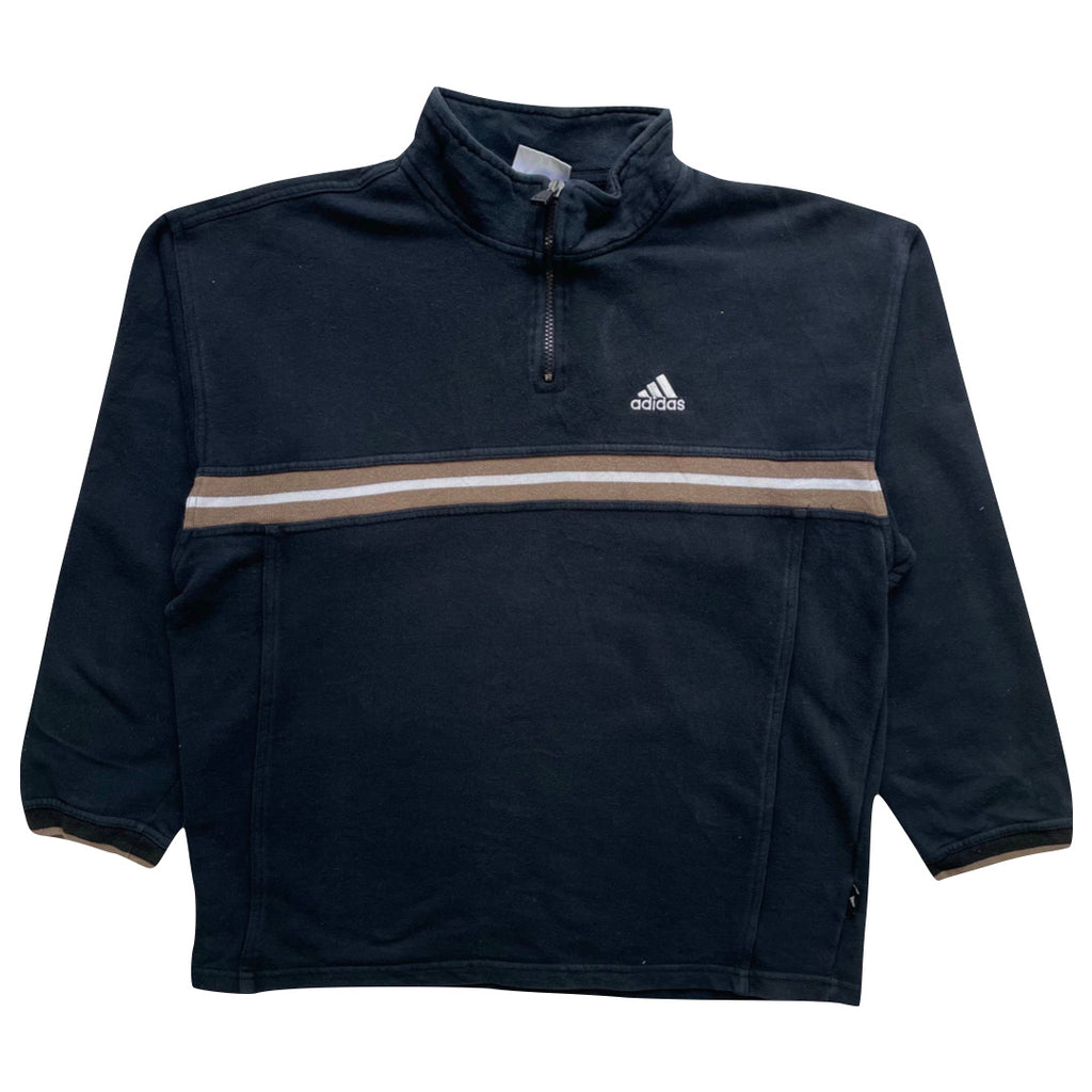 Adidas Black 1/4 Zip Sweatshirt