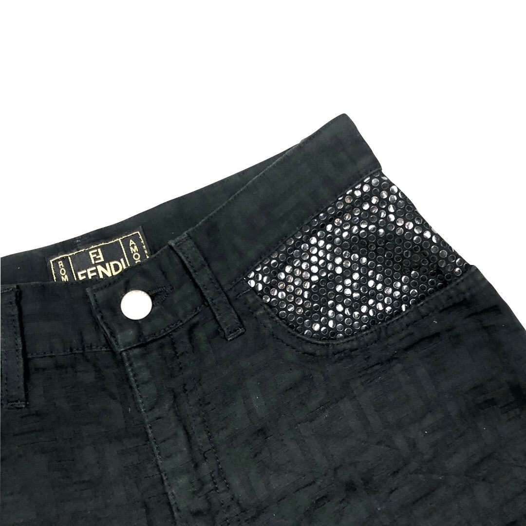 Fendi monogram outlet trousers