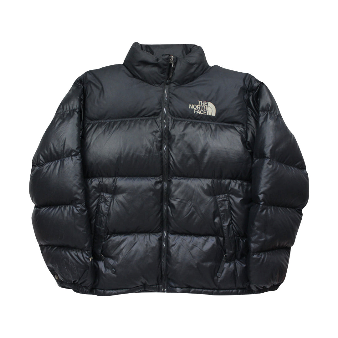 The North Face Black Puffer Jacket WITH PATCHES