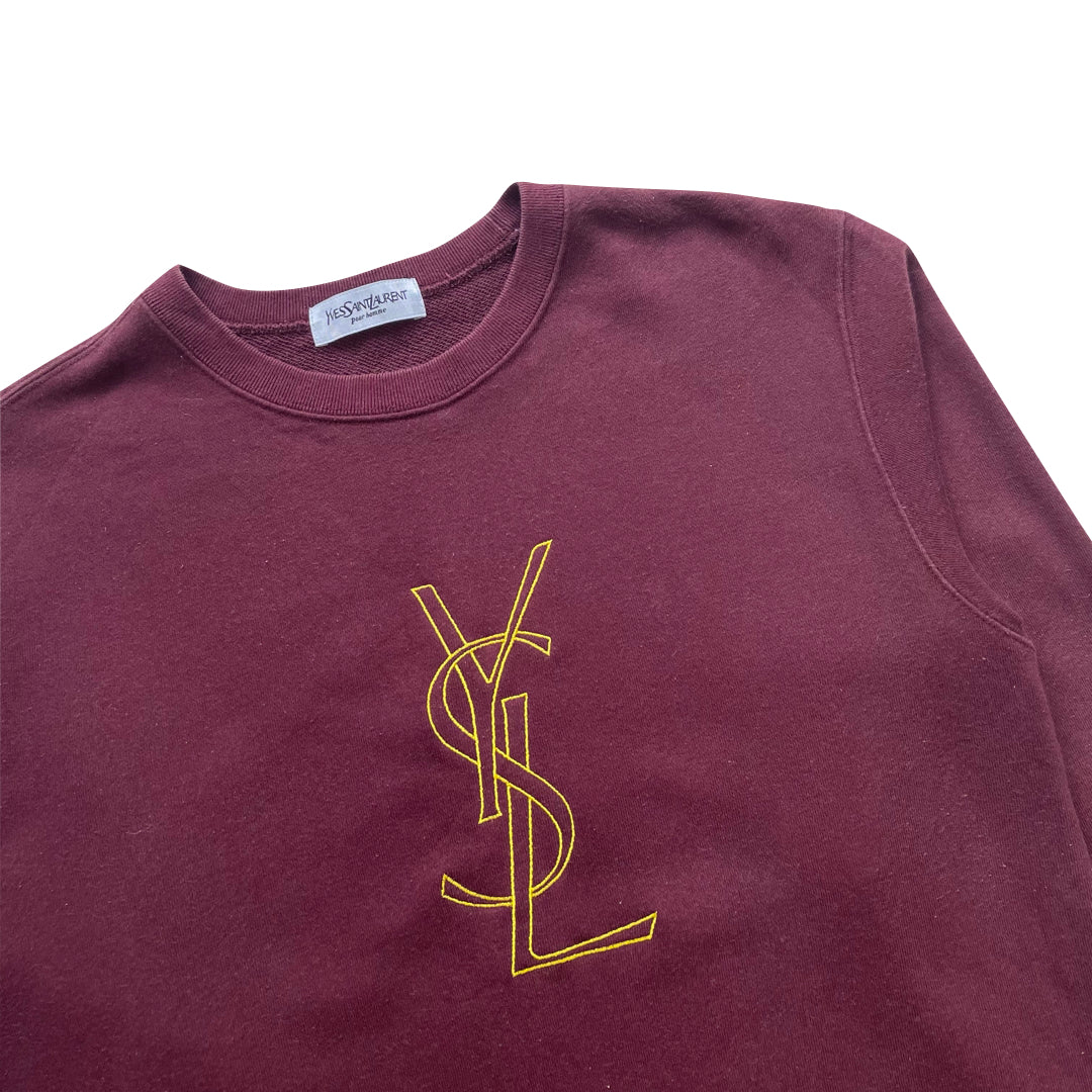 【Yves Saint Laurent】Boro sweatshirt YSL Yves Saint Laurent】Boro sweatshirt YSL Vintage Yves Saint