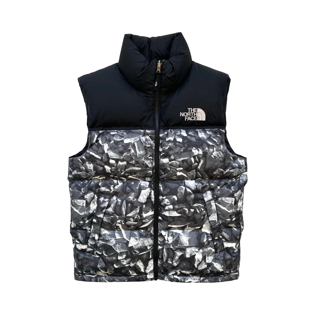 Camo north face gilet best sale