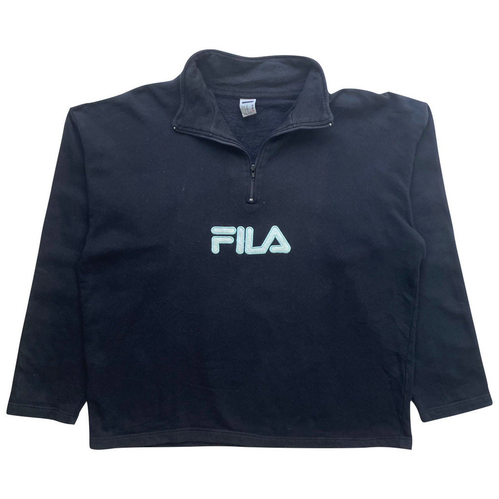 Fila Black 1/4 Zip Sweatshirt