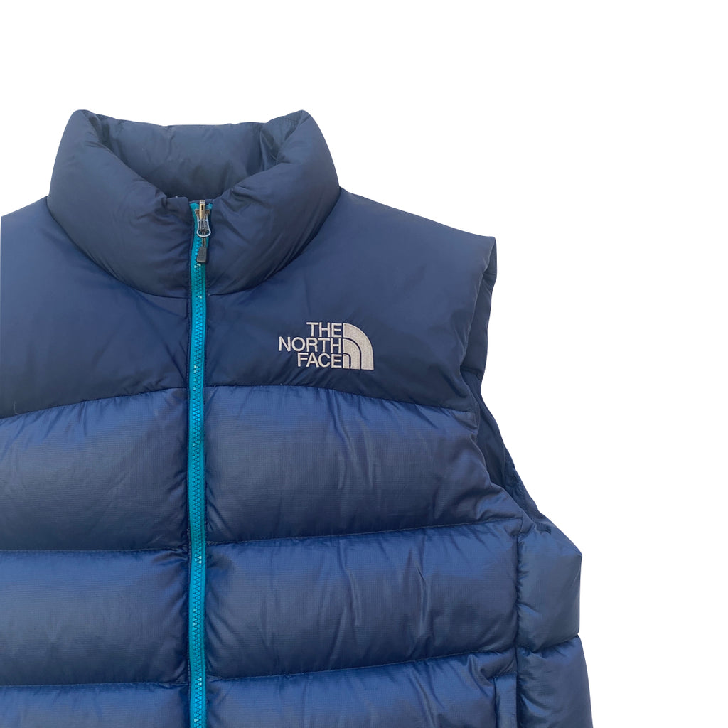The North Face Blue Gilet Puffer Jacket