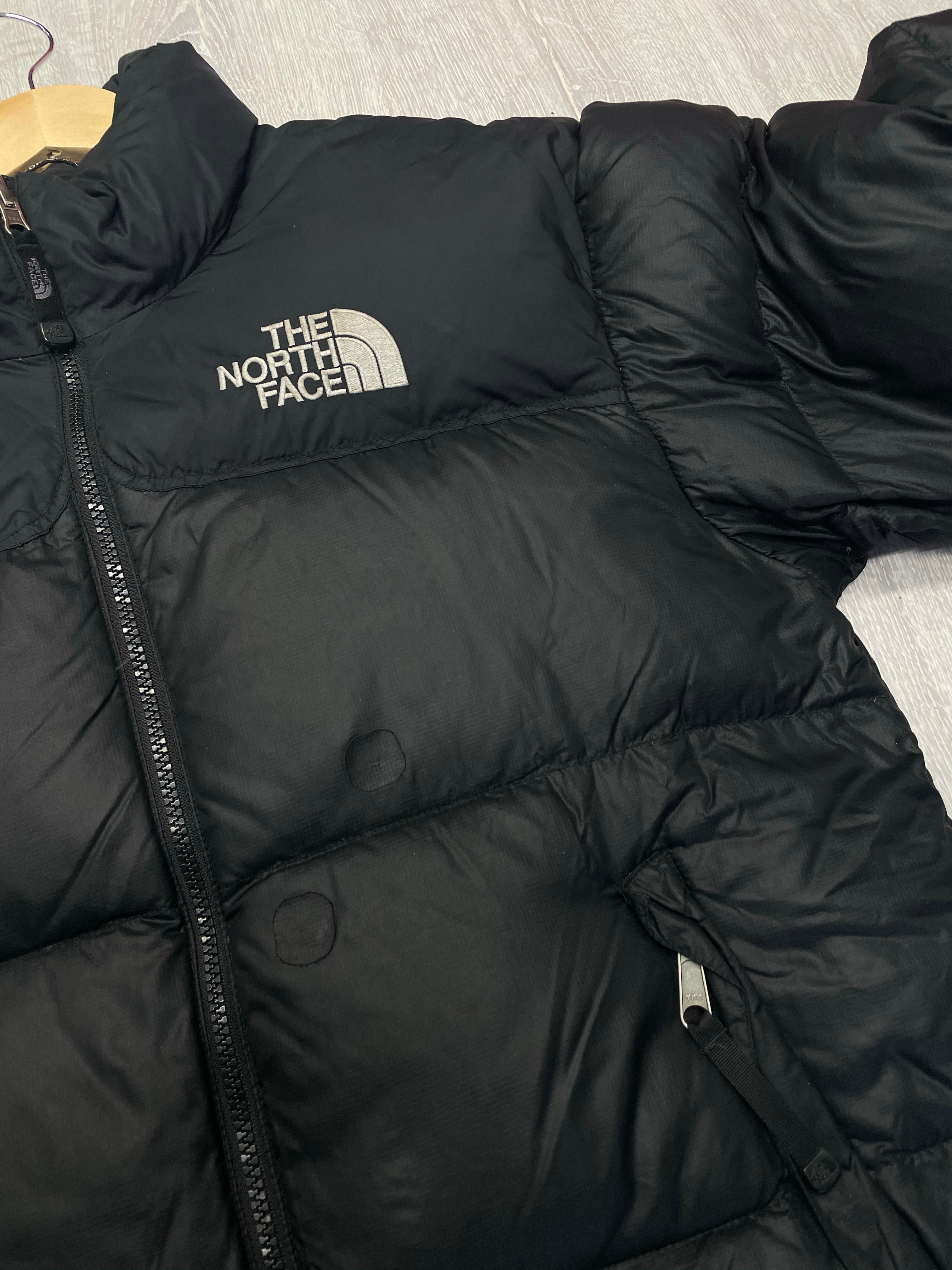 The North Face Black Puffer Jacket WITH PATCHES