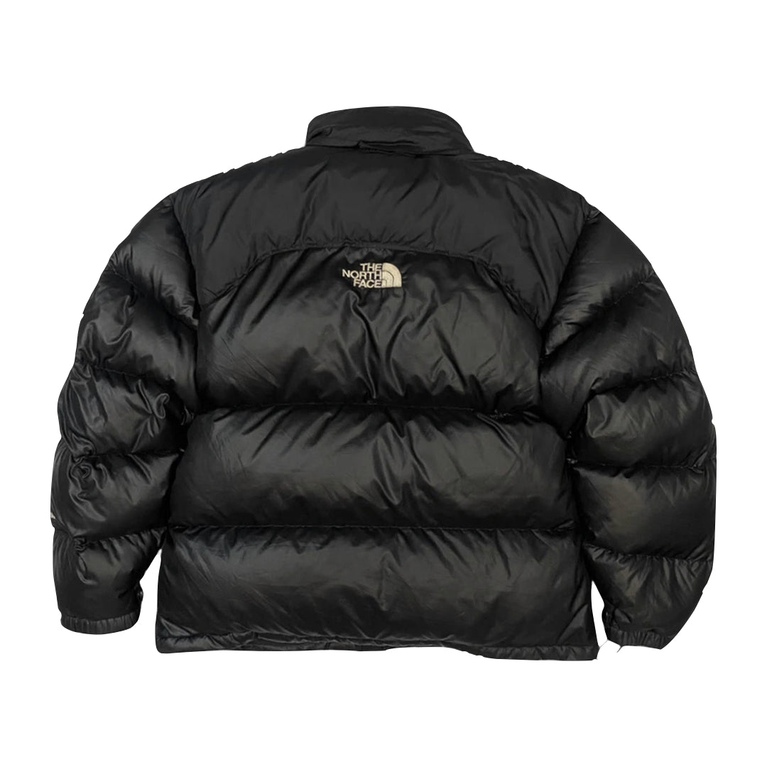 The North Face Black Puffer Jacket CENTER LOGO | We Vintage