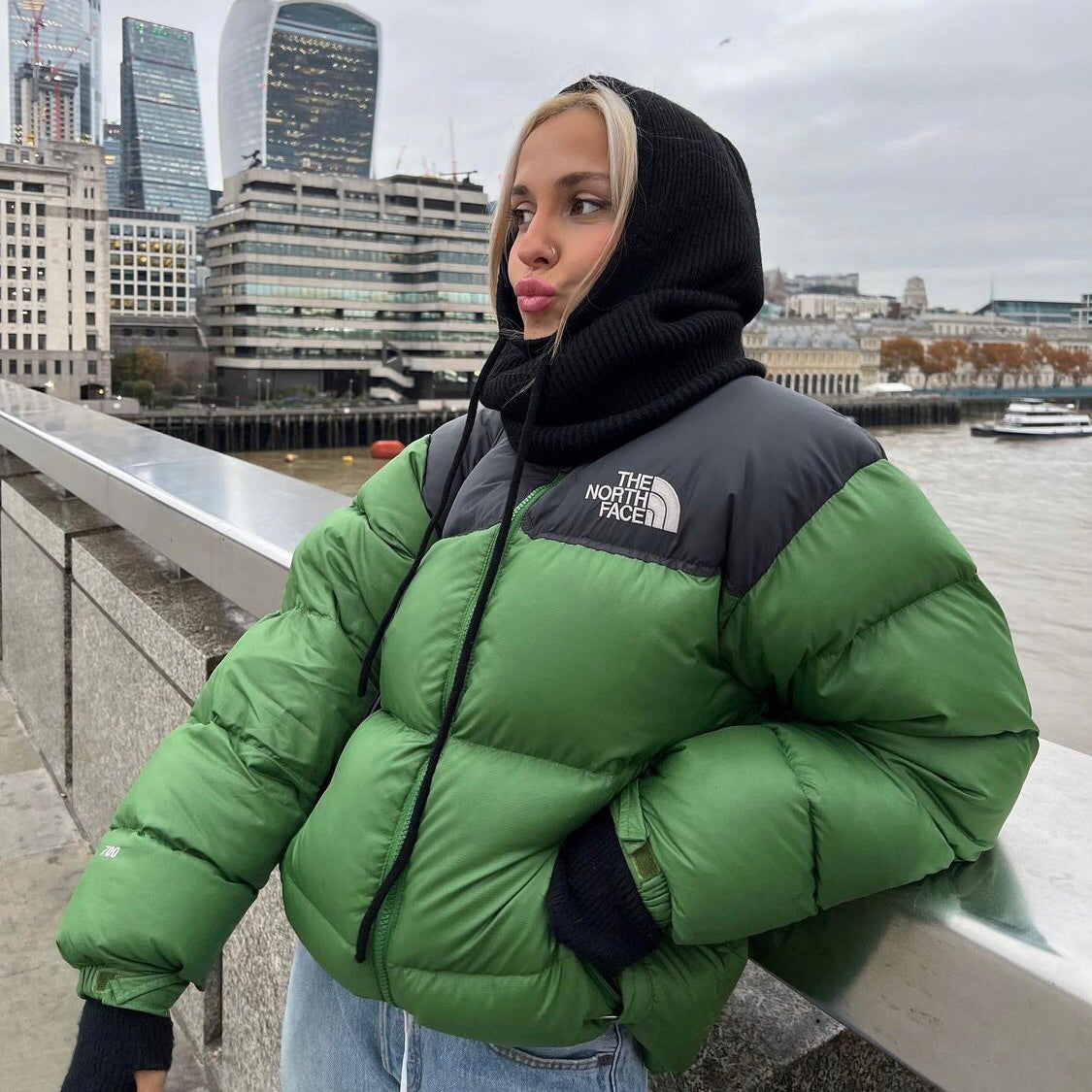 The North Face Green Puffer Jacket