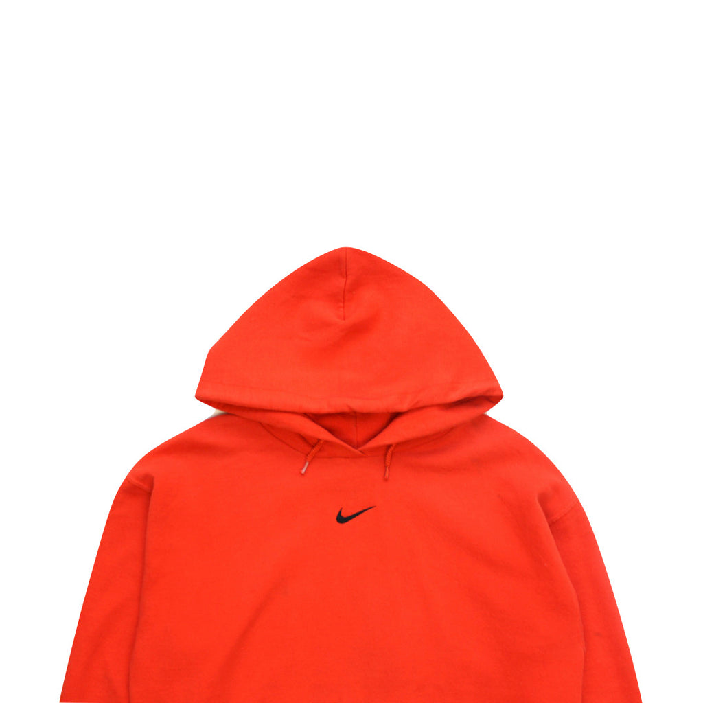 Nike Orange Center Logo Hoodie Sweatshirt