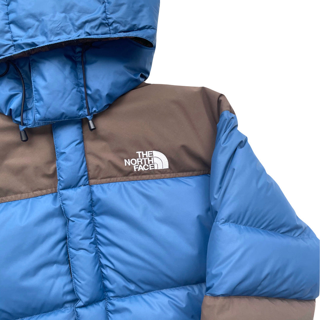 The North Face Blue Brown Baltoro Puffer Jacket We Vintage